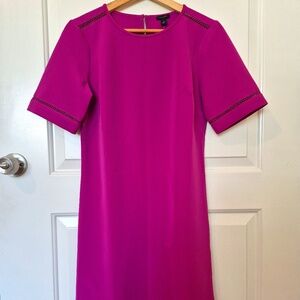 NWT! Ann Taylor Factory Pink Short-Sleeve Dress, XS